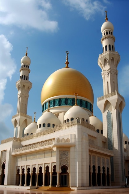 A grande mesquita em abu dhabi