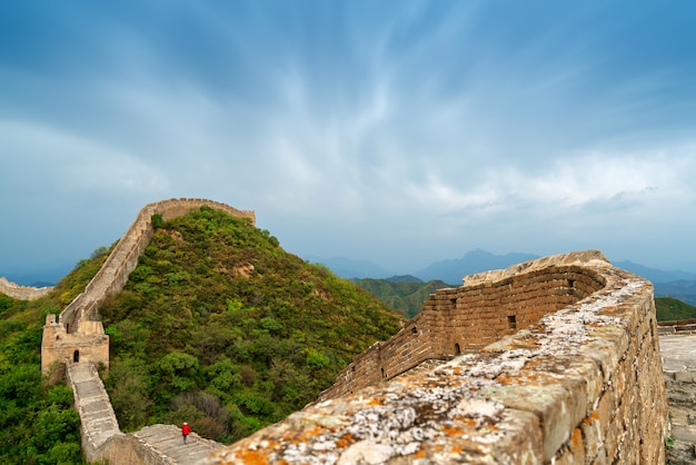 Foto a grande muralha da china.