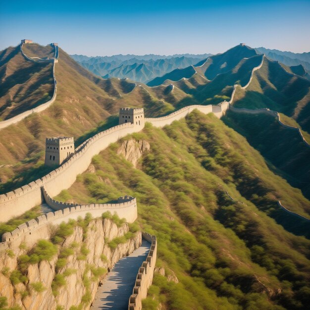 Foto a grande muralha da china