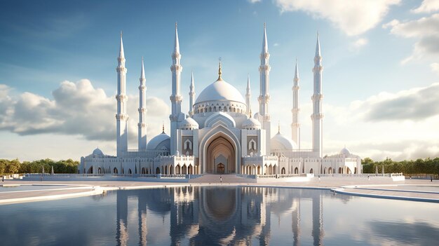 a grandeza da fé design da mesquita em estilo de alta qualidade