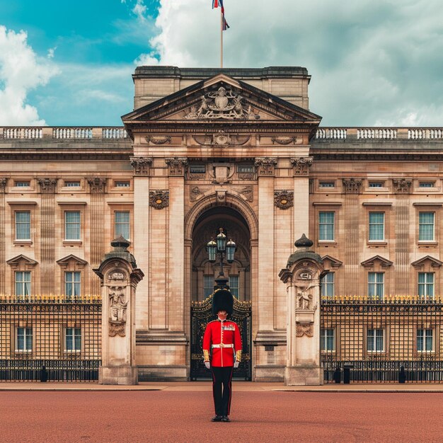 A Guarda Real em frente ao Palácio de Buckingham