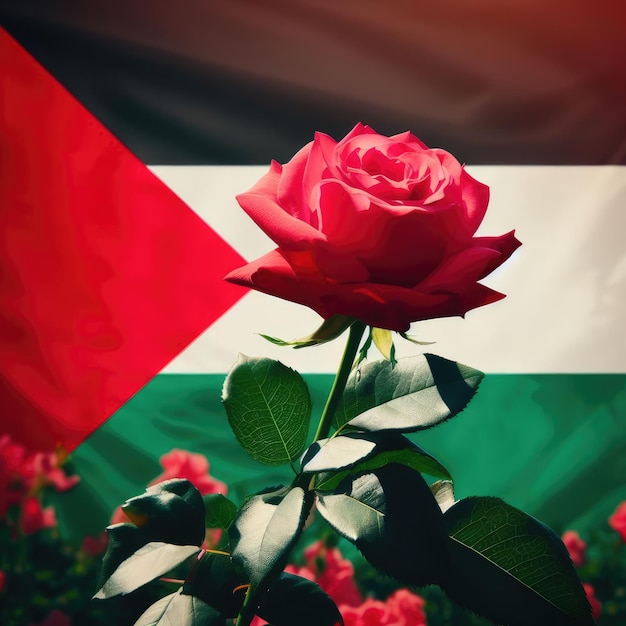 A guerra entre Israel e Palestina A bandeira de Israel, a estrela de Davi, símbolo de guerra, bombardeia a Palestina israelense