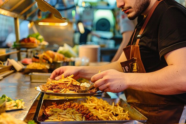 a_hombre_preparación_comida_en_un_restaurante_cuina_comida