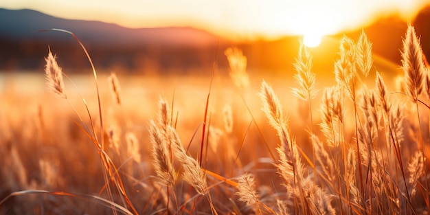 A Hora Dourada Sobre o Campo de Trigo