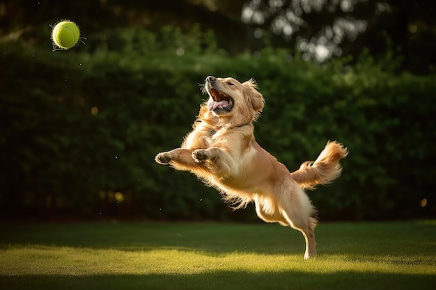 A IA generativa do cachorro Golden Retriever