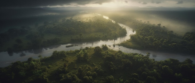 A IA Geradora do Paraíso Verde da Floresta Amazônica