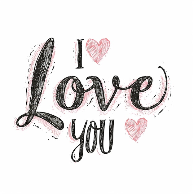 A Ich liebe dich Schrift
