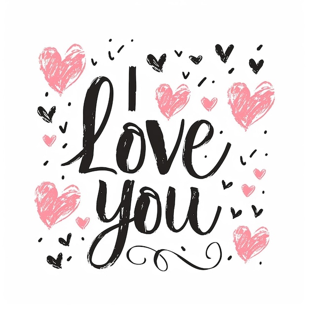 A Ich liebe dich Schrift