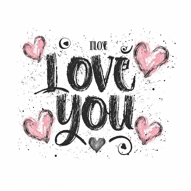 A Ich liebe dich Schrift