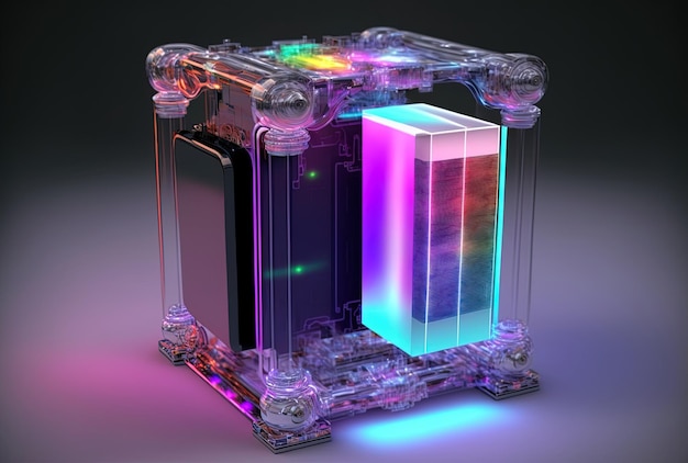 A ideia de uma bateria de energia contemporânea utilizando imagens holográficas