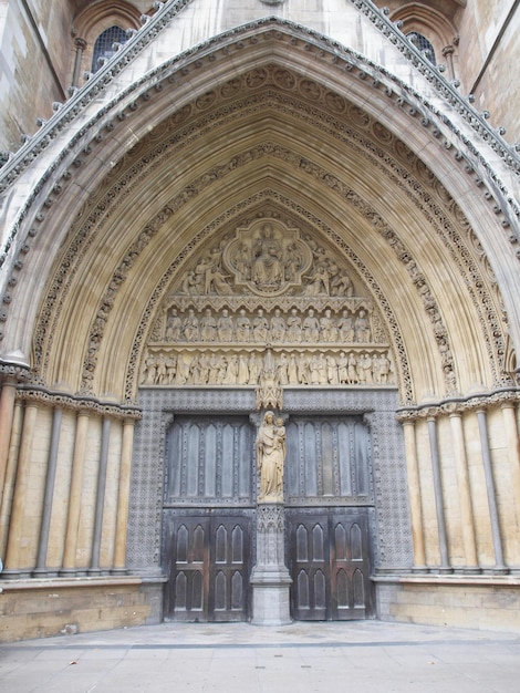 A igreja da Abadia de Westminster em Londres, Reino Unido