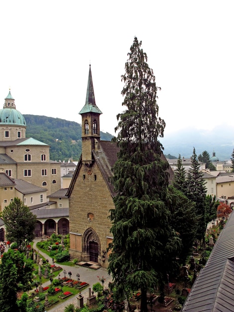 A igreja em salzburg, áustria