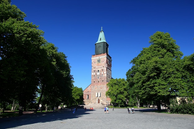 A igreja em Turku Finlândia