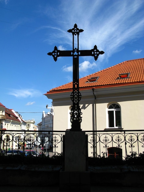 A igreja na cidade de Vilnius, Lituânia