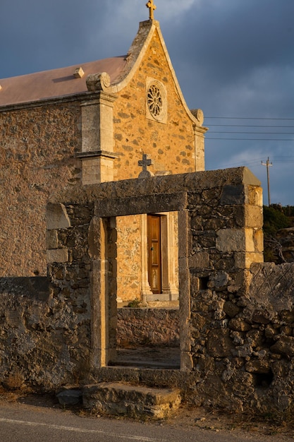 A Igreja Ortodoxa Grega na ilha de Creta.