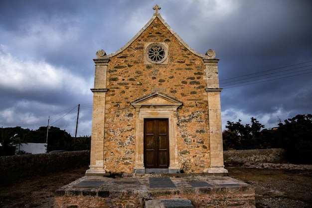 A Igreja Ortodoxa Grega na ilha de Creta.