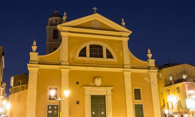 A ilha de Córsega da cidade de Ajaccio da Catedral de Nossa Senhora da Assunção