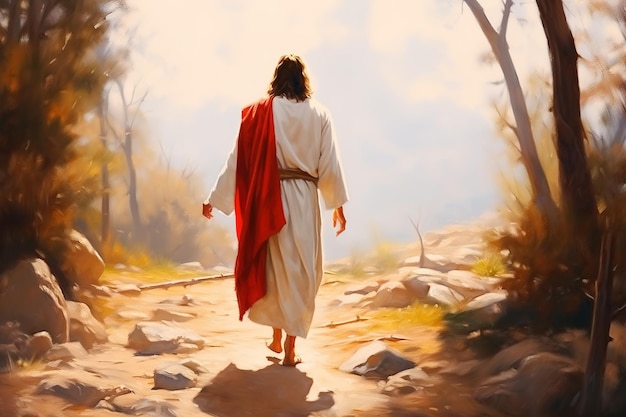 Foto a ilustração do senhor jesus cristo