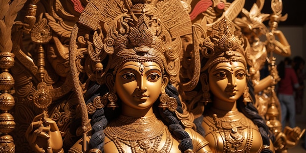 A imagem da Família Durga Devi