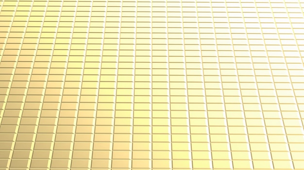 A imagem de azulejos dourados para o conceito de fundo 3D renderingxA