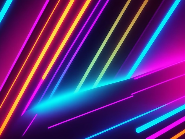 a imagem de fundo neon futurista moderna de duas cores acima gerada por IA