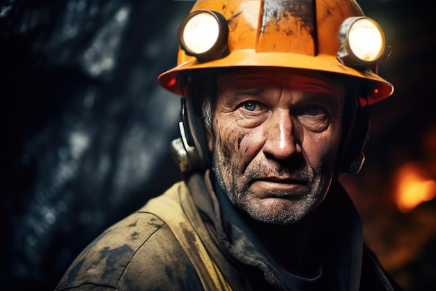 A imagem mostra um minerador em um ambiente de mineração destacando o desafio e