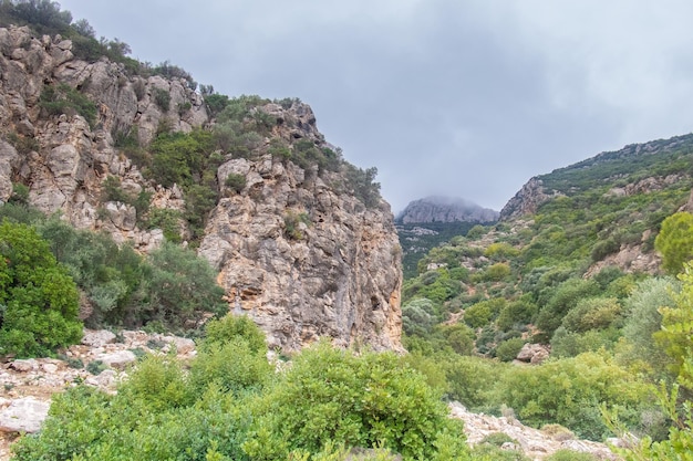 A impressionante montanha da majestosa Djebel Zaghouan na Tunísia