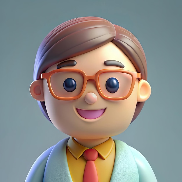 Foto a lego figure with glasses and a tie with a shirt that says  he is wearing a tie