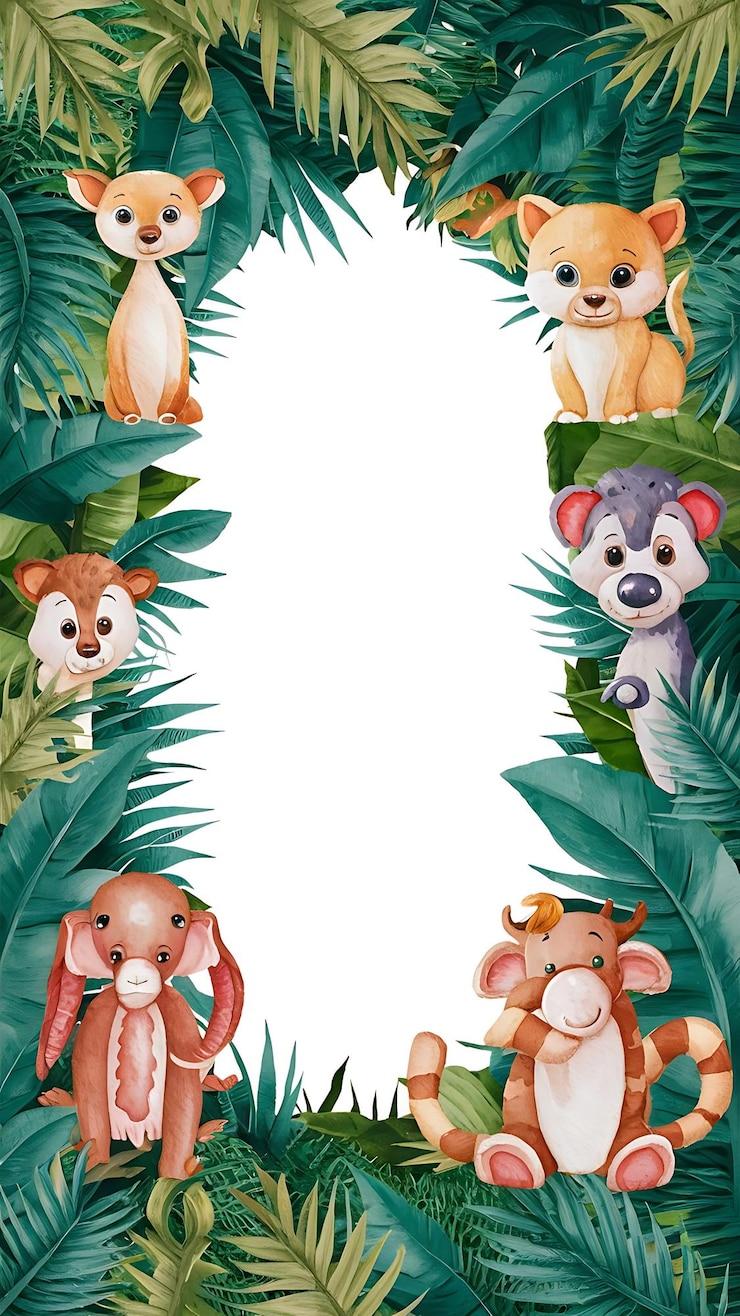 Foto a letra i tem a forma de uma letra com animais na parte inferior