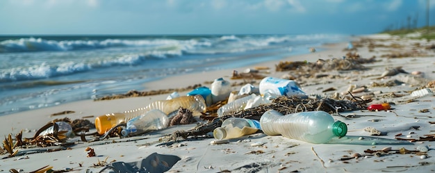 Foto a limpeza de praias poluídas inverte a maré da negligência ambiental