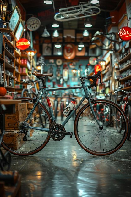 Foto a loja de bicicletas personalizadas prepara-se para a personalização no negócio de ciclismo