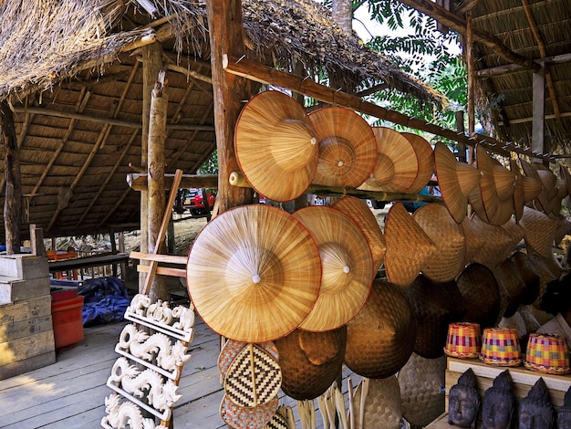 A loja de presentes no Laos