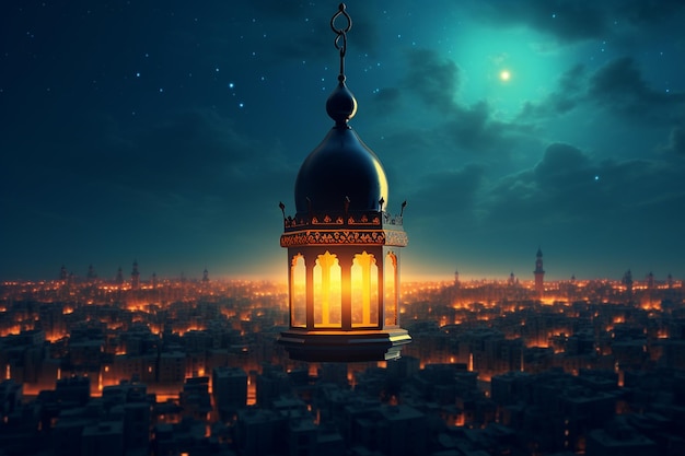 A luz das noites de Mubarak do Ramadão