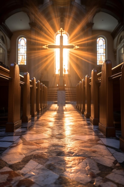 A Luz de Deus brilha através da Igreja