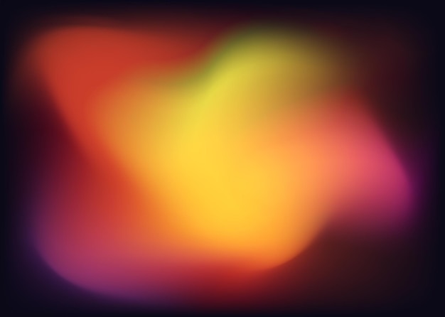 A luz do arco-íris de fundo multicolorido abstrato holográfico vaza brilho desfocado com renderização 3D de efeito desfocado