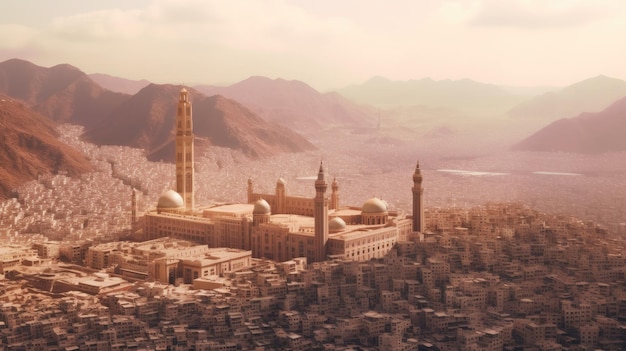 A magnífica paisagem urbana de Meca