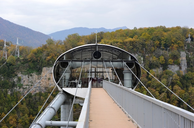 a maior passarela de suspensão do mundo, Sochi, Rússia