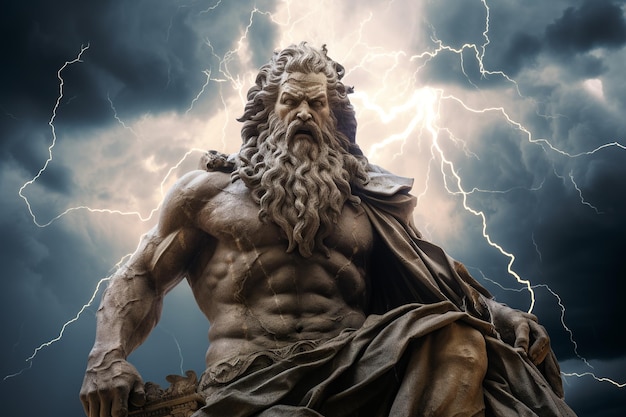 A majestade trovejante de Zeus reina no topo do Monte Olimpo