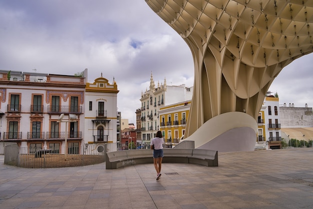 Foto a maravilhosa cidade de sevilha na andaluzia espanha