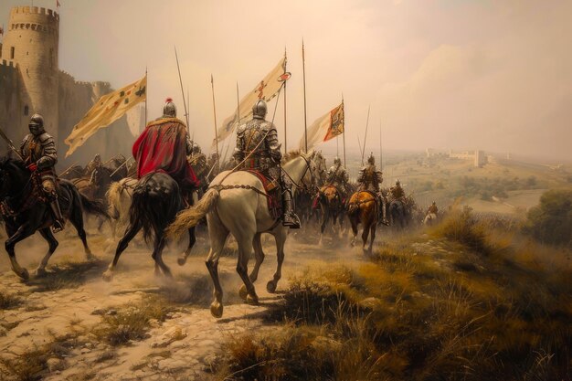 Foto a marcha dos monarcas um conto medieval