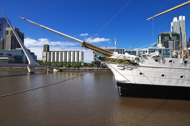 A marina em Buenos Aires, Argentina