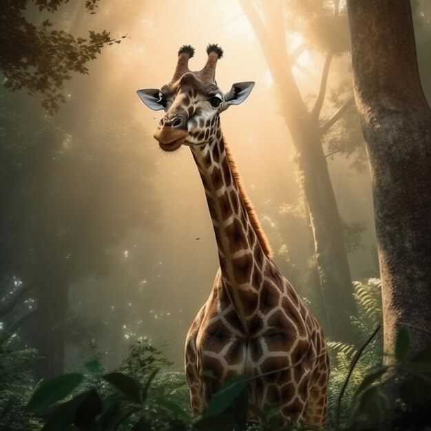 A Melodia da Girafa Uma Sinfonia com a Menina e Sua Boneca