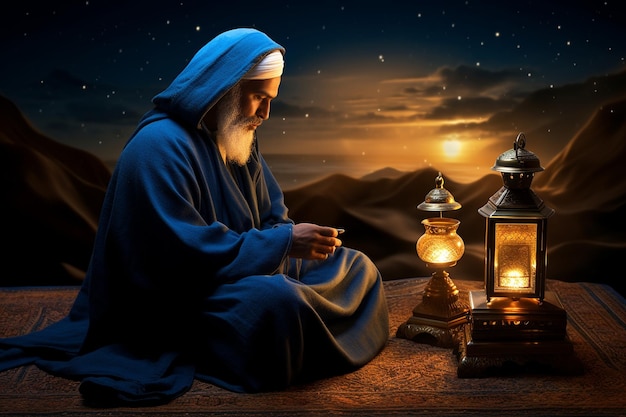 A melodia sagrada do Ramadã Paisagens noturnas