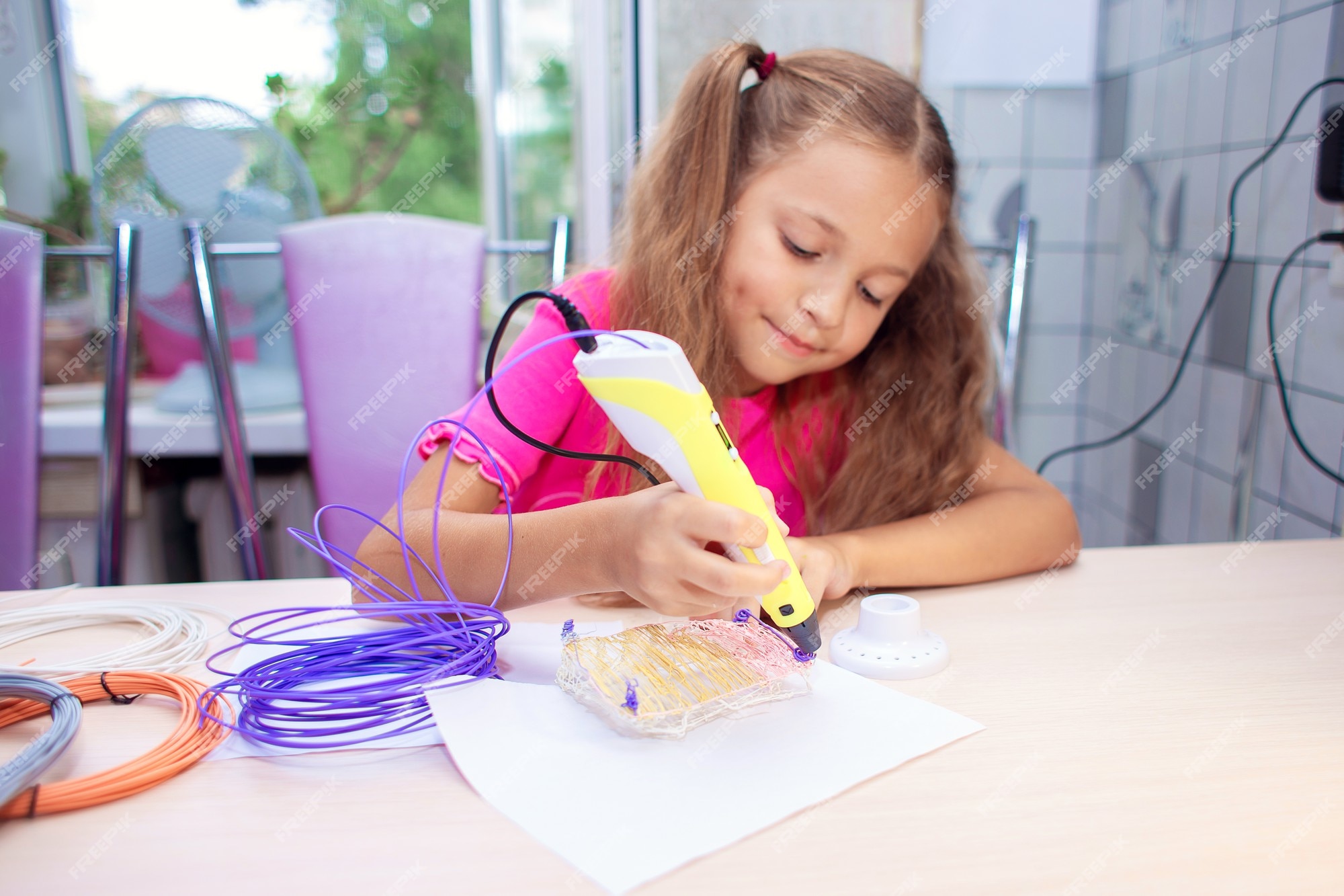 Caneta 3D Infantil | Já vem com os acessórios