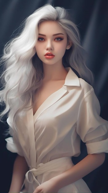 A menina do cabelo branco