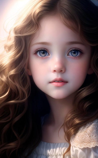 A menina dos olhos azuis