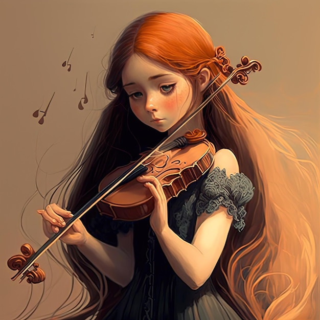 A menina eo violino