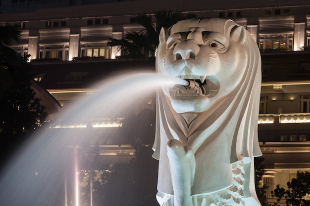 A, merlion, estátua