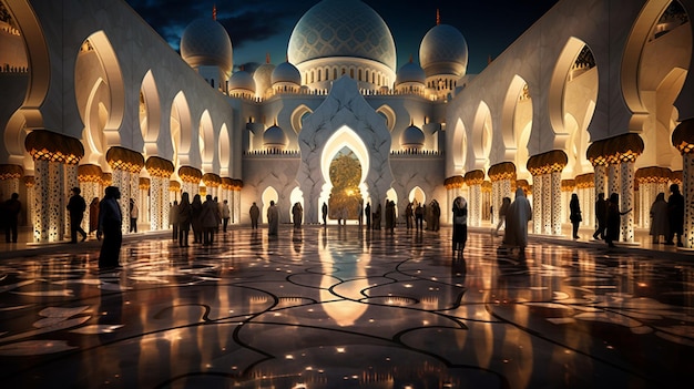 a mesquita em abu dhabi uae