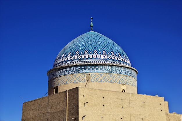 A mesquita na cidade de yazd, irã